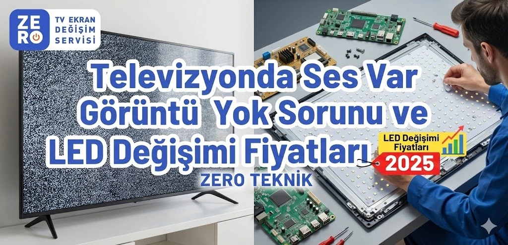 Televizyonda Ses Var Görüntü Yok Sorunu ve LED Değişimi Fiyatları (2025)