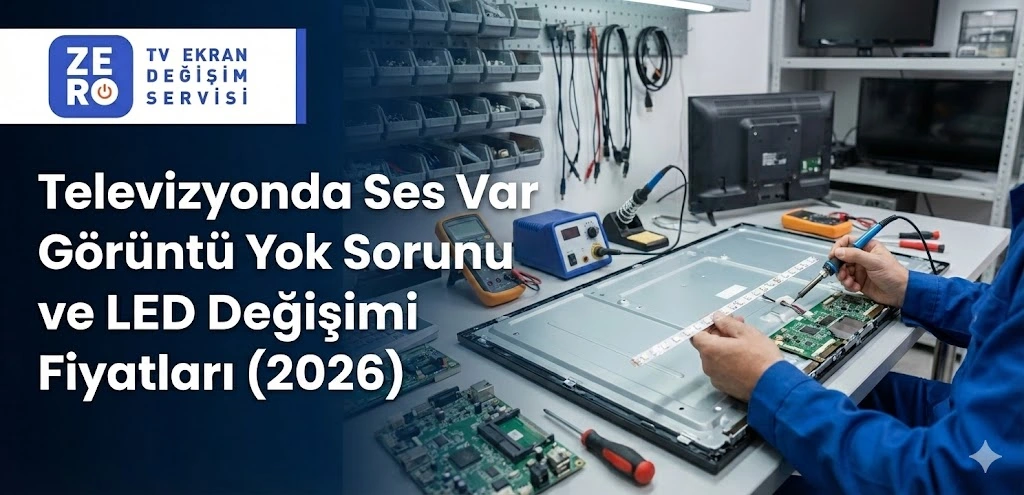 Televizyonda Ses Var Görüntü Yok Sorunu ve LED Değişimi Fiyatları (2026 Güncel)