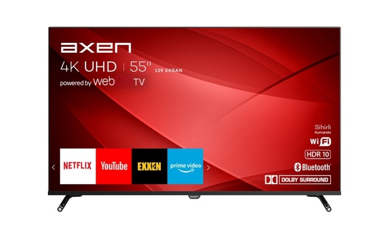 Axen AX55FIL243 Ultra HD (4K) TV 55" LED Televizyon