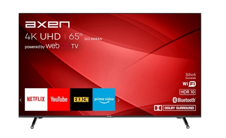 Axen AX65FIL240 Ultra HD (4K) TV Led Televizyon 65" LED Televizyon